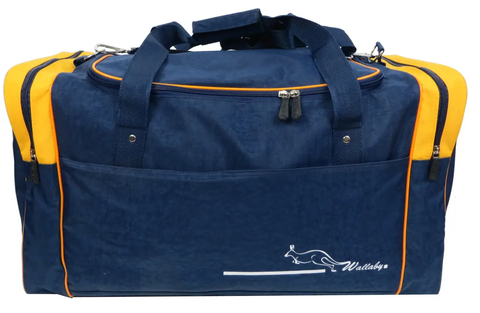 Сумка дорожная 62L Wallaby, Украина, синяя с жёлтым ДС007 фото