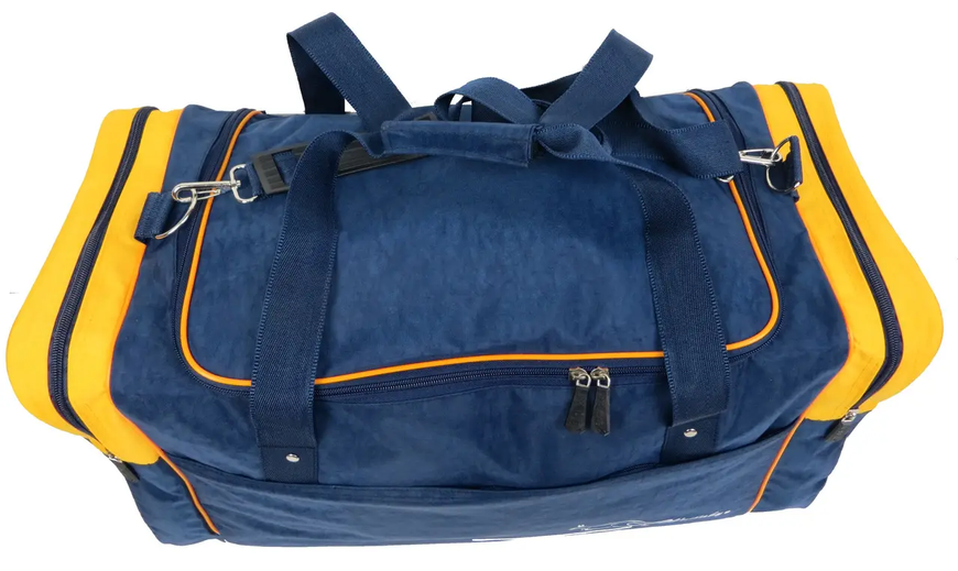 Сумка дорожная 62L Wallaby, Украина, синяя с жёлтым ДС007 фото